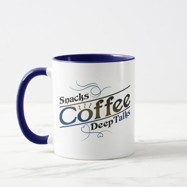 Coffee Deep Talk Mug for Coffee Lovers (Left)