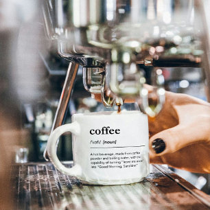 Coffee definition modern funny dicitonary espresso cup