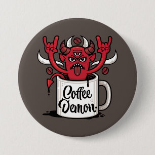 Coffee Demon 7.5 Cm Round Badge