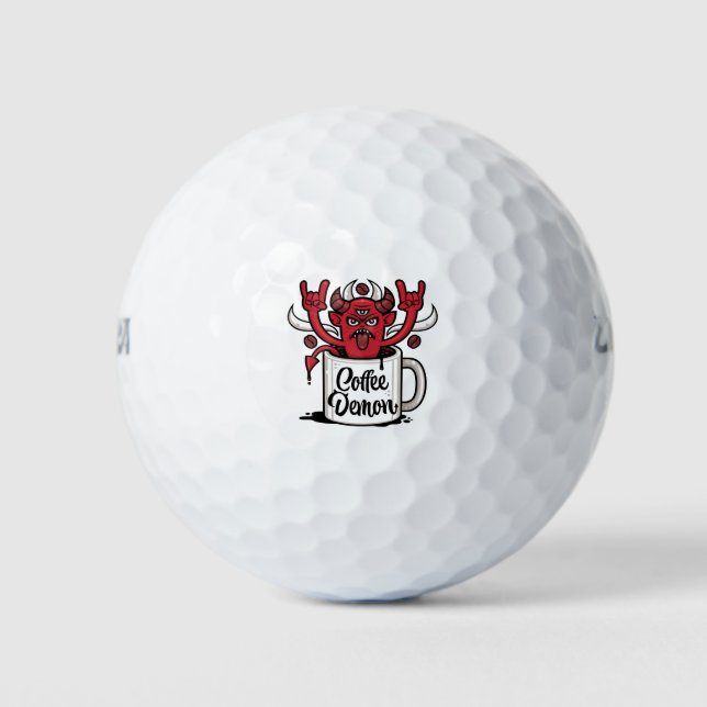 Coffee Demon Golf Balls (Front)