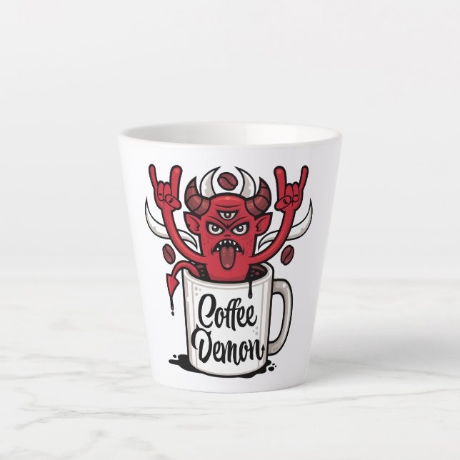 Coffee Demon Latte Mug (Front)