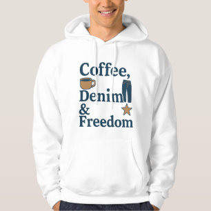Coffee, Denim & Freedom – Everyday American Cultur Hoodie