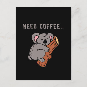 Coffee Design Funny Postcard
