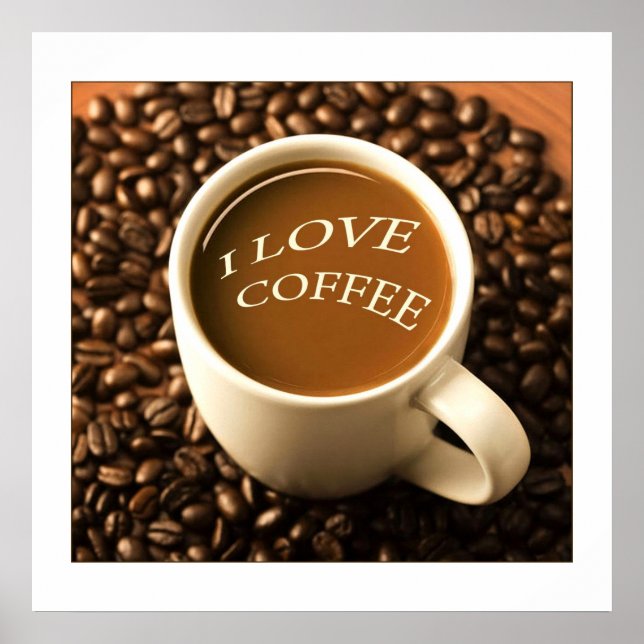 Coffee Design  Poster/print  24x24 Poster (Front)