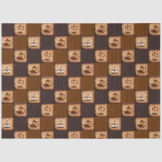 Coffee Design Rustic Decoupage Pattern Tissue Paper