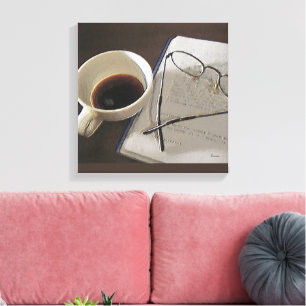 Coffee Digital Oil on Canvas Print