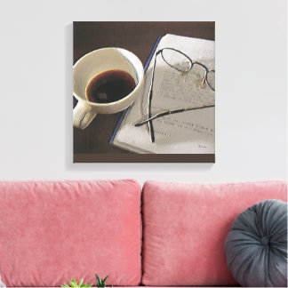 Coffee Digital Oil on Canvas Print