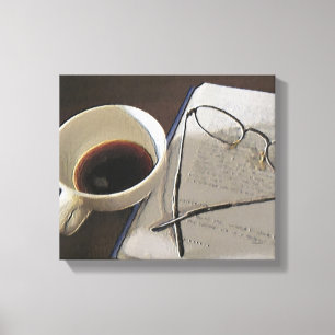 Coffee Digital Oil on Canvas Print