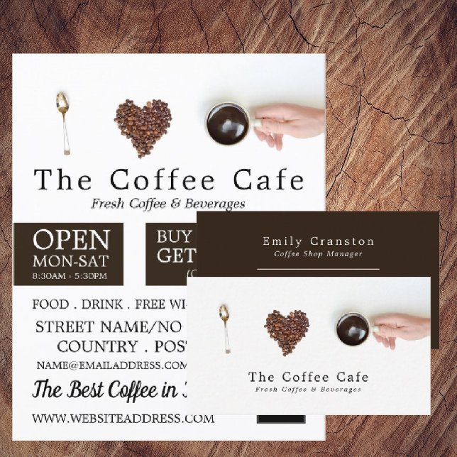Coffee Display, Barista, Café, Coffeehouse Advert Flyer (Creator Uploaded)