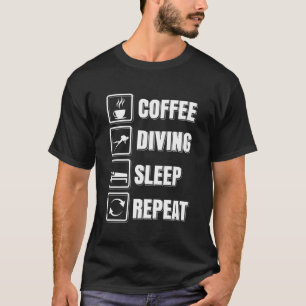 Coffee Diving Rest Restart Funny Scuba Lifestyle T-Shirt