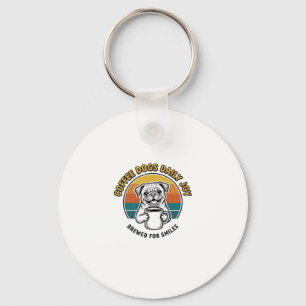 Coffee Dog Shirt Vintage Engraved Pup Mug Design_1 Key Ring