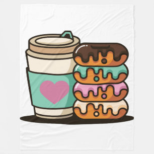 coffee doughnut lover blanket