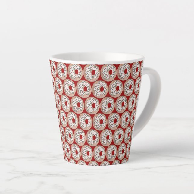 Coffee & Doughnuts Latte Mug (Right Angle)