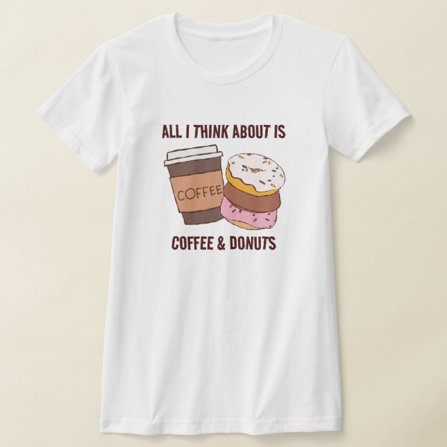 Coffee & Doughnuts T-Shirt (Laydown)