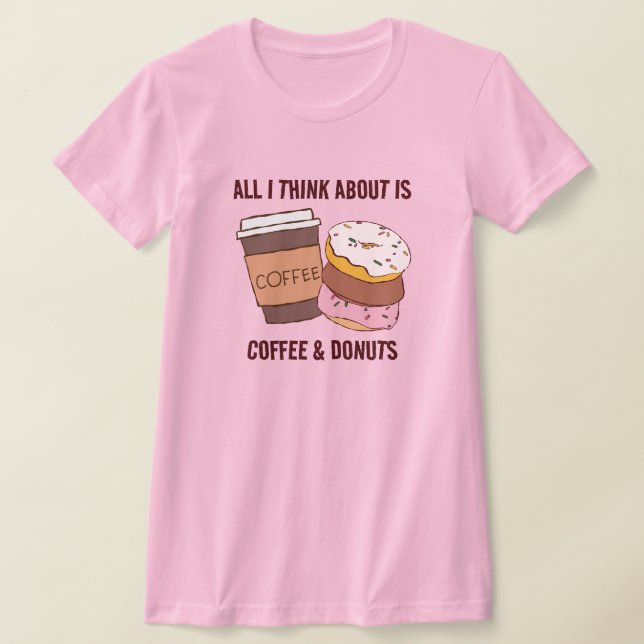 Coffee & Doughnuts T-Shirt (Laydown)