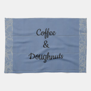 Coffee & Doughnuts Tea Towel