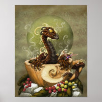 Coffee Dragon 11x14 (4x6 and up)