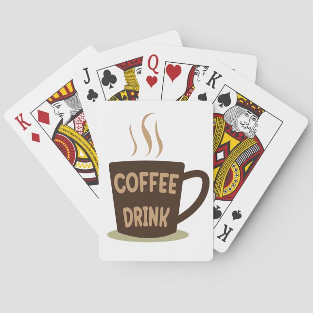Coffee Drink Cup  Playing Cards (Back)