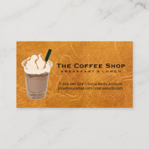 Coffee Drink in a Cup Barista Business Card