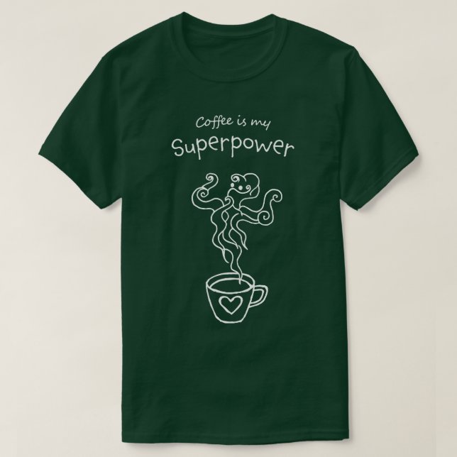 Coffee Drinker Coffee Caffeine Coffee Cup T-Shirt (Design Front)