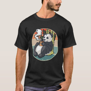 Coffee drinking panda T-Shirt