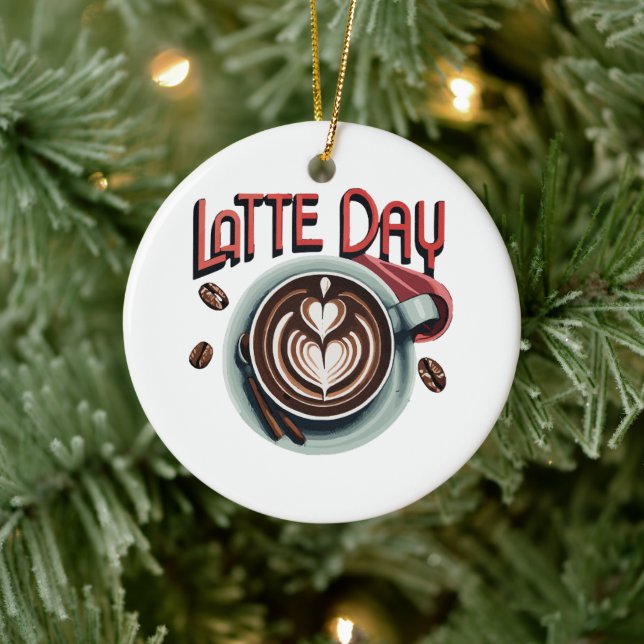 Coffee Drinks Ceramic Tree Decoration (Tree)