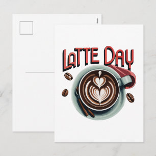 Coffee Drinks Holiday Postcard