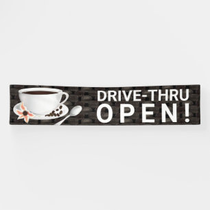 Coffee Drive Thru Banner