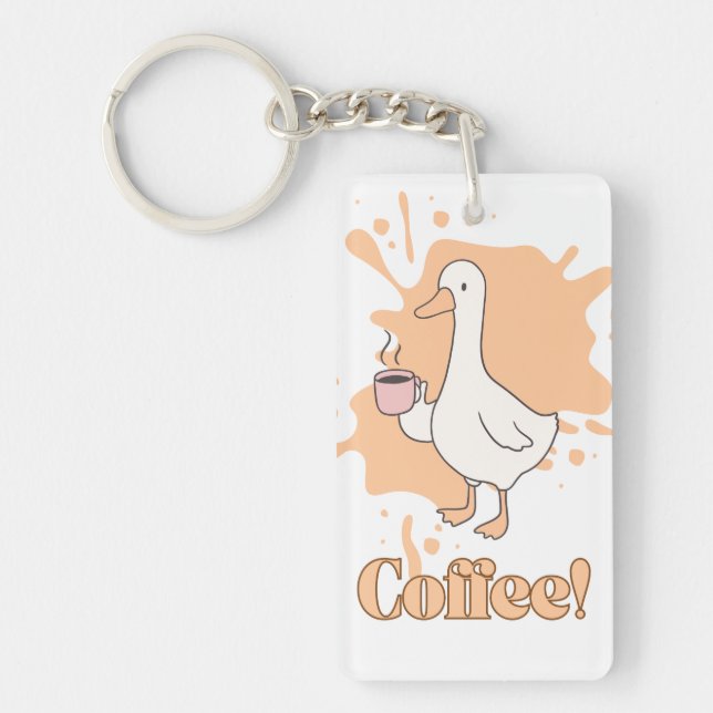 Coffee Duck Key Hanger Ring (Front)