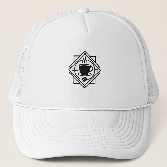 Coffee Emblem Cap – Minimalist Café Logo (Front)