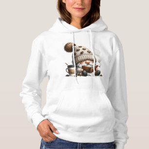 Coffee Enthusiast Gnome - Caffeine with a Smile Hoodie