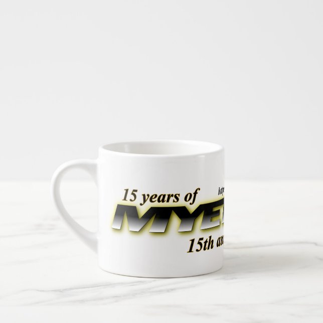 Coffee (Espresso) Mug of MYETV - 15 years (Left)
