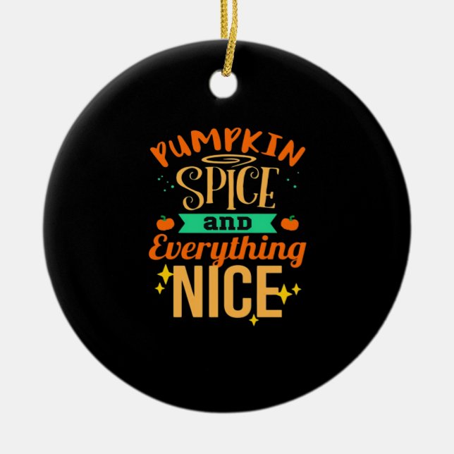 Coffee - Everything Nice Fitted Ceramic Tree Decoration (Front)