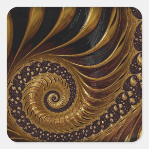coffee feathers fractal stickers