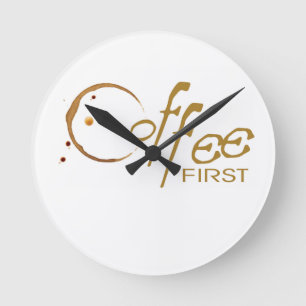 Coffee first clock