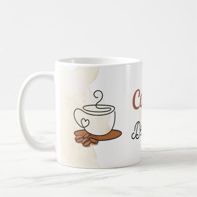 Coffee First Decisions Later Mug (Left)