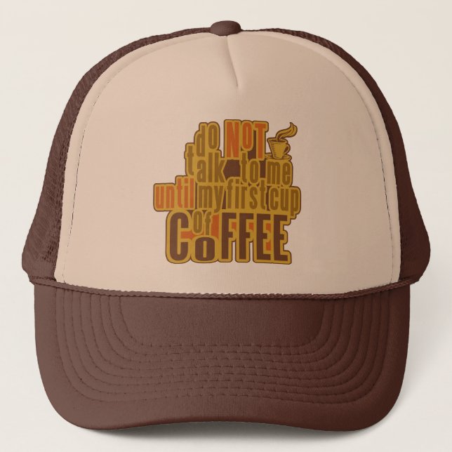 COFFEE FIRST hat - choose colour (Front)