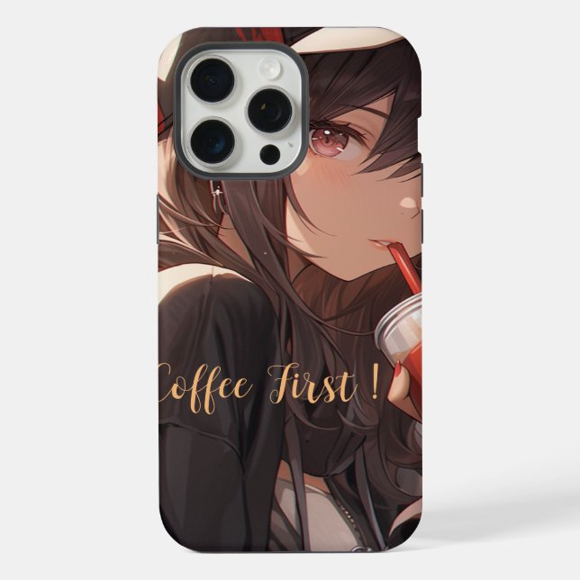 Coffee First  iPhone Case (Back)