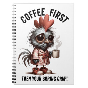 Coffee First Meme Notebook