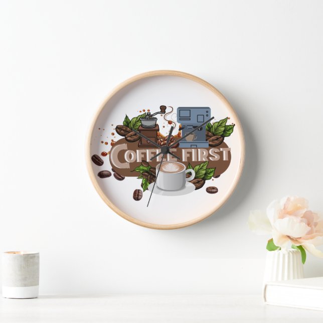  Coffee First – Morning Motivation for True Caffei Clock (Home)