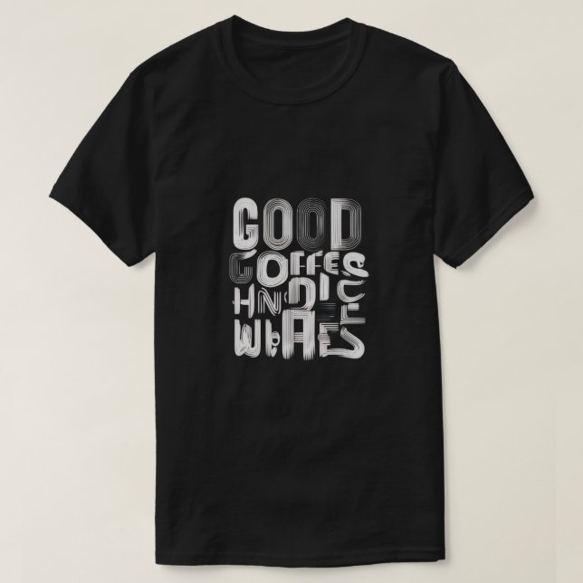 Coffee First, Talk Later – Funny Men’s Minimalist  T-Shirt (Design Front)
