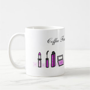 Coffee First Then Lipstick Purple Mug