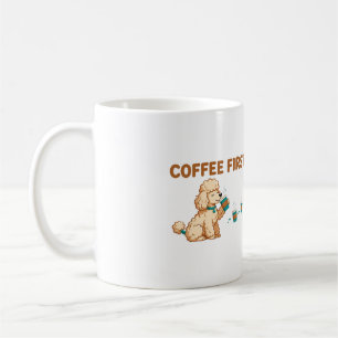 Coffee First Then We Zoom Poodle Mug