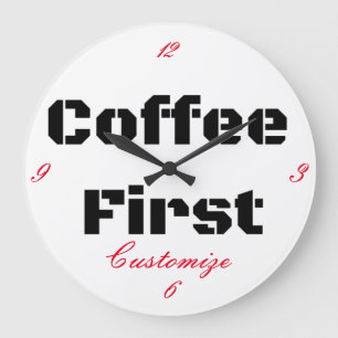 Coffee First Thunder_Cove Large Clock