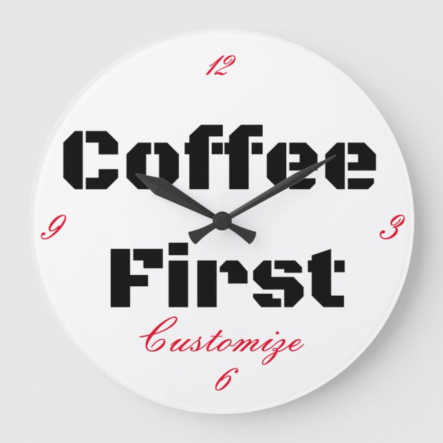Coffee First Thunder_Cove Large Clock (Front)
