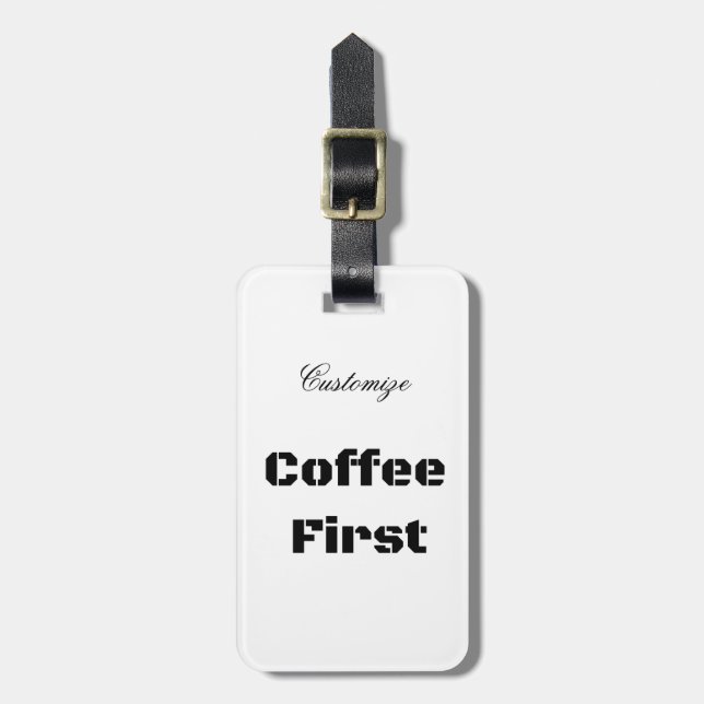 Coffee First Thunder_Cove Luggage Tag (Front Vertical)