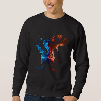 Coffee Flames Frahling  Coffee Cup Cafe Sweatshirt