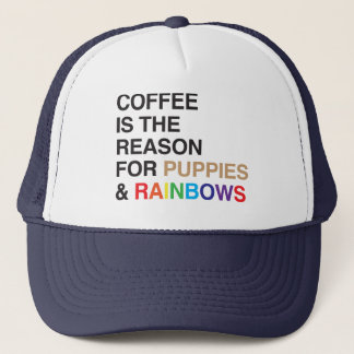 Coffee Flavoured Rainbow Trucker Hat