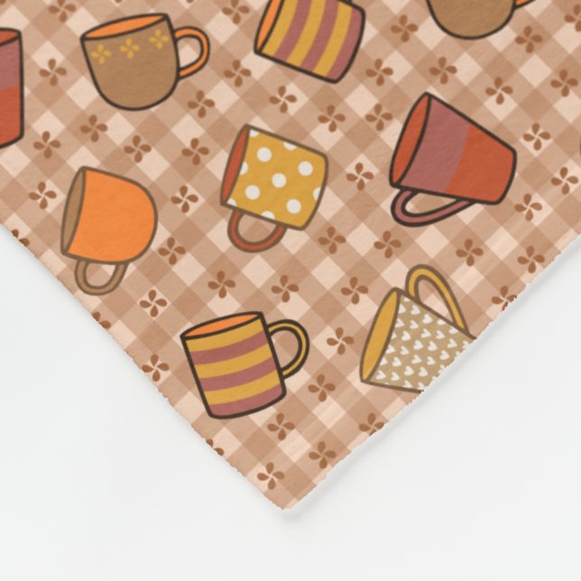 Coffee Fleece Blanket (Corner)