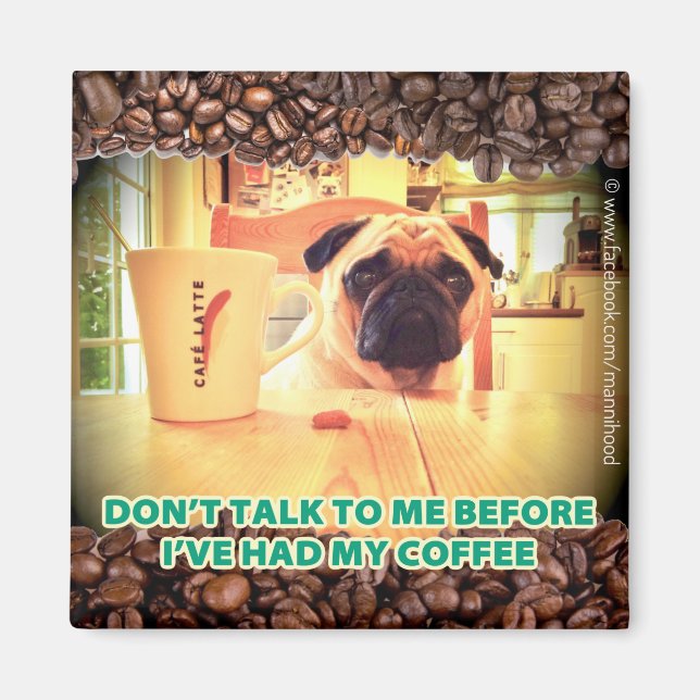 Coffee Fridge Magnet  (Front)